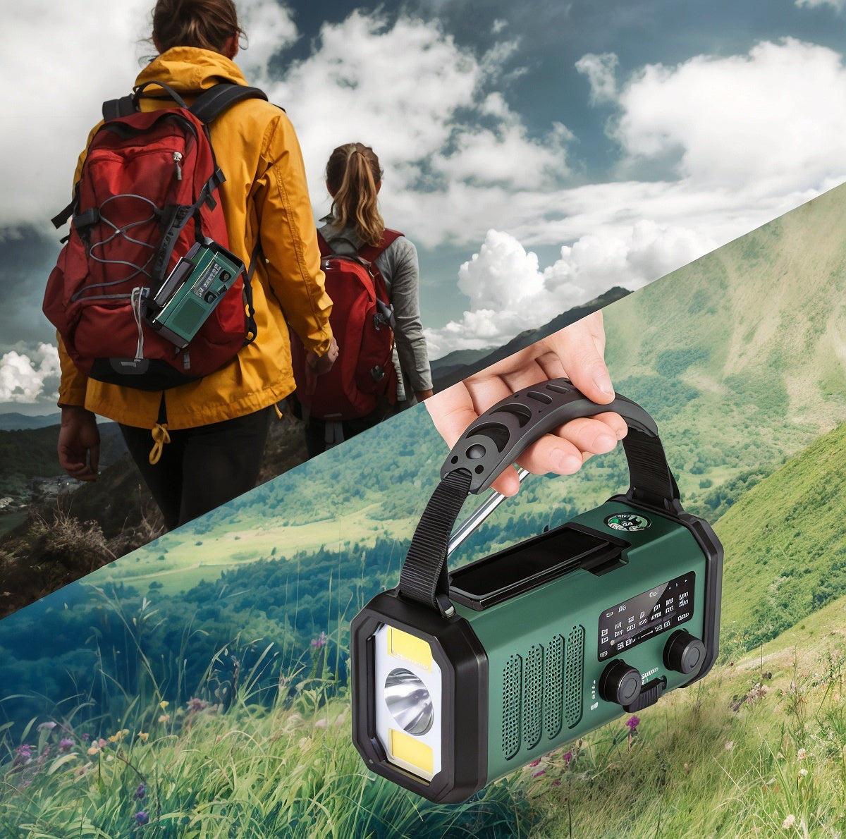 PowerSurvive™ 10000 – Radio Awaryjne z Latarką LED i Powerbankiem